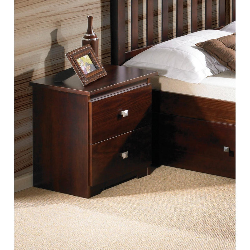 Donco Trading Company 2-Drawer Nightstand 302CP IMAGE 1