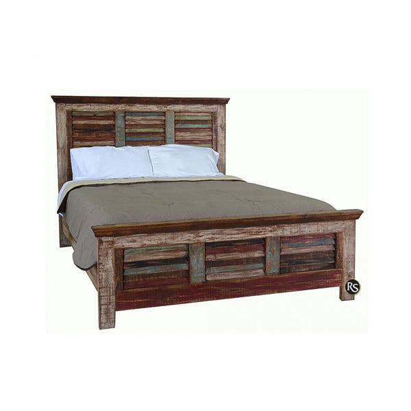 Lone Star Rustic Cabana King Panel Bed LC CAM-01 IMAGE 1