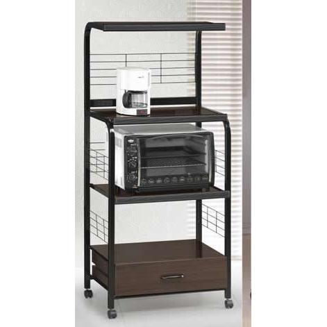 Crown Mark Kitchen Islands and Carts Microwave Carts 1304-BK IMAGE 1