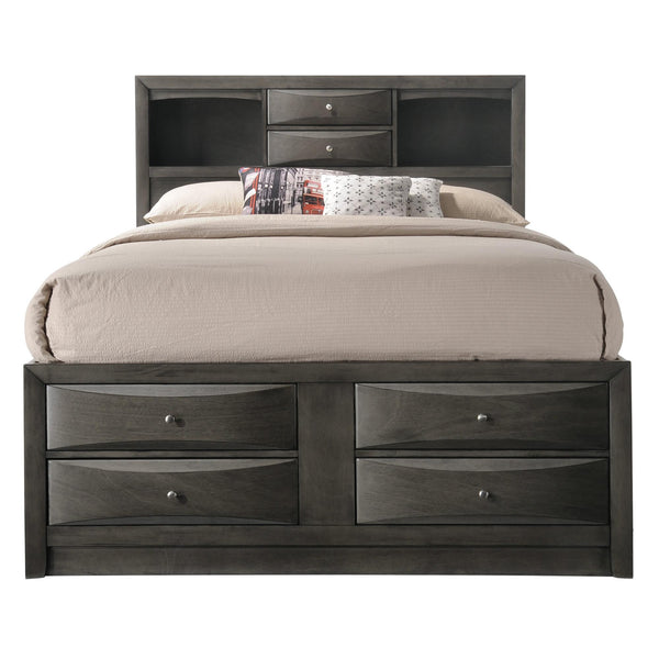 Crown Mark Emily King Bookcase Bed with Storage B4275-K-HBFB/B4275-K-RAIL/B4275-K-DRW-L/B4275-K-DRW-R IMAGE 1