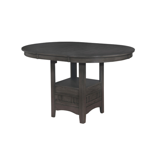Crown Mark Oval Hartwell Counter Height Dining Table with Pedestal Base 2795GY-T-4260 IMAGE 1
