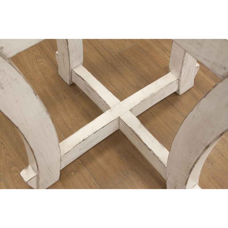 International Furniture Direct Round Stone Dining Table with Pedestal Base IFD4300RNDTPST/IFD4300RNDBA IMAGE 5