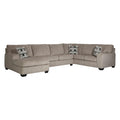  Manufacturer Color_Platinum  -- Ballinasloe Fabric 3 pc Sectional IMAGE 1