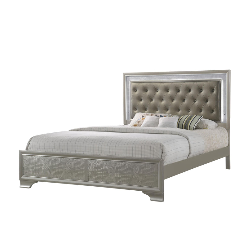 Crown Mark Lyssa King Upholstered Bed B4300-K-HBFB/B4300-KQ-RAIL IMAGE 2