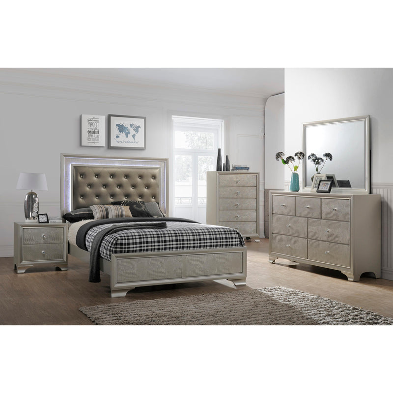 Crown Mark Lyssa King Upholstered Bed B4300-K-HBFB/B4300-KQ-RAIL IMAGE 3