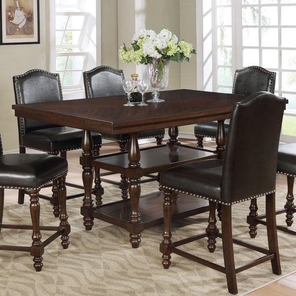 Crown Mark Langley Counter Height Dining Table with Pedestal Base 2766T-4266 IMAGE 1
