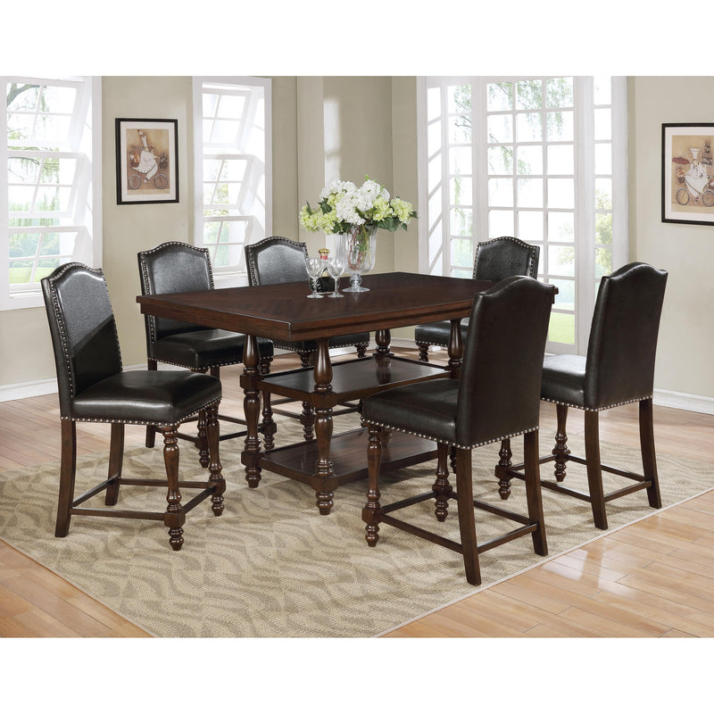 Crown Mark Langley Counter Height Dining Table with Pedestal Base 2766T-4266 IMAGE 2