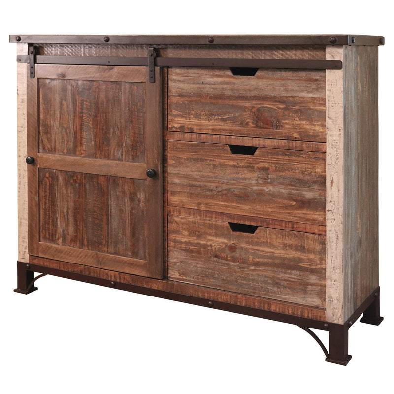 International Furniture Direct Antique 3-Drawer Chest IFD969CHEST IMAGE 1