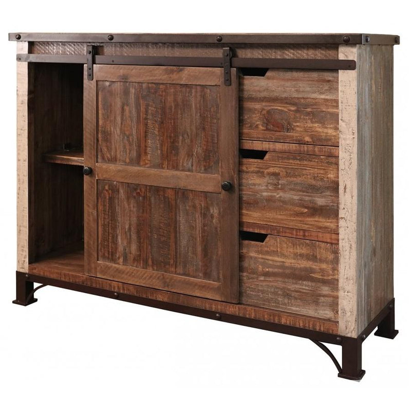 International Furniture Direct Antique 3-Drawer Chest IFD969CHEST IMAGE 2