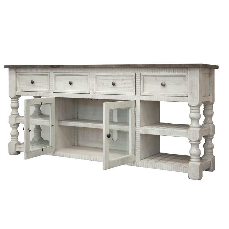 International Furniture Direct Stone TV Stand with Cable Management IFD4691STD80 IMAGE 2