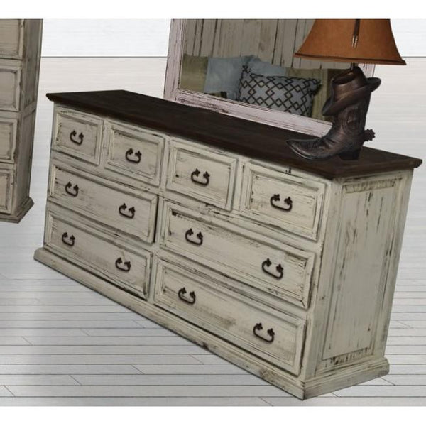PFC Furniture Industries Mansion White 8-Drawer Dresser Mansion White Dresser IMAGE 1