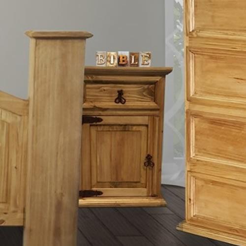 PFC Furniture Industries Mansion Honey 1-Drawer Nightstand Mansion Honey Nightstand IMAGE 1