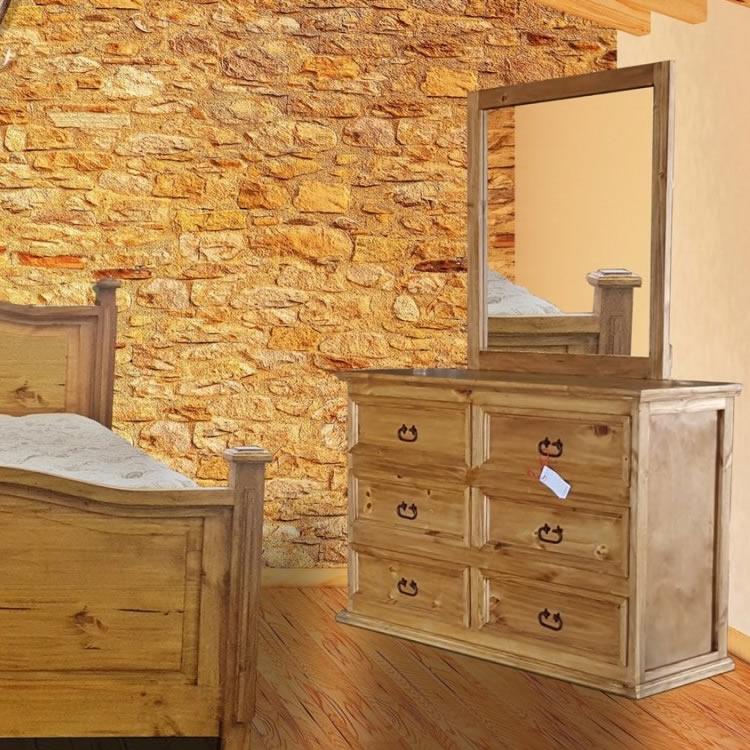 PFC Furniture Industries Honey Promo 6-Drawer Dresser Honey Promo Dresser IMAGE 2
