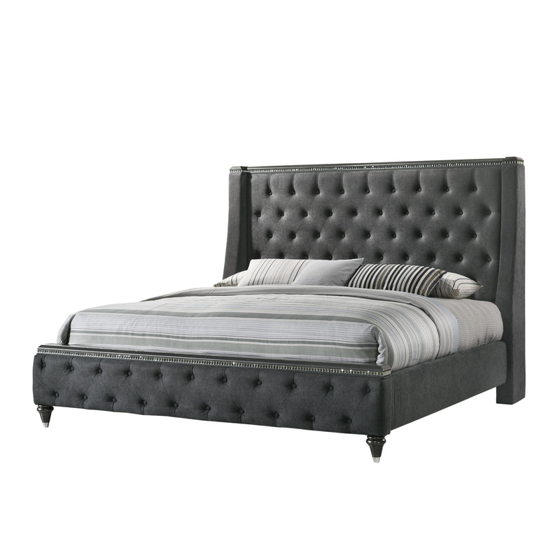 Crown Mark Giovani Queen Upholstered Panel Bed B7900-Q-HB/B7900-Q-FB/B7900-KQ-RAIL IMAGE 1