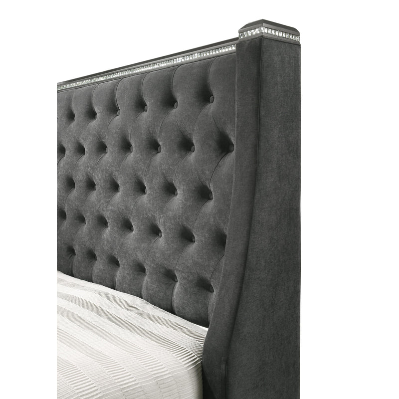 Crown Mark Giovani Queen Upholstered Panel Bed B7900-Q-HB/B7900-Q-FB/B7900-KQ-RAIL IMAGE 3
