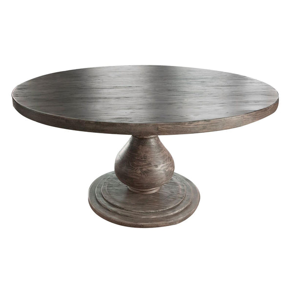 International Furniture Direct Round Bonanza Dining Table with Pedestal Base IFD410RND-T2/IFD410RND-B IMAGE 1