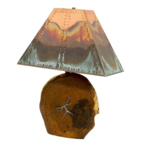 LMT Imports Miscellaneous Lamps Table Lamp YMECO-SL-4 PUNCH/INLAY IMAGE 1