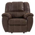  Manufacturer Color_Walnut  Motion Type_Manual  -- McGann Rocker Leather Look Recliner IMAGE 1