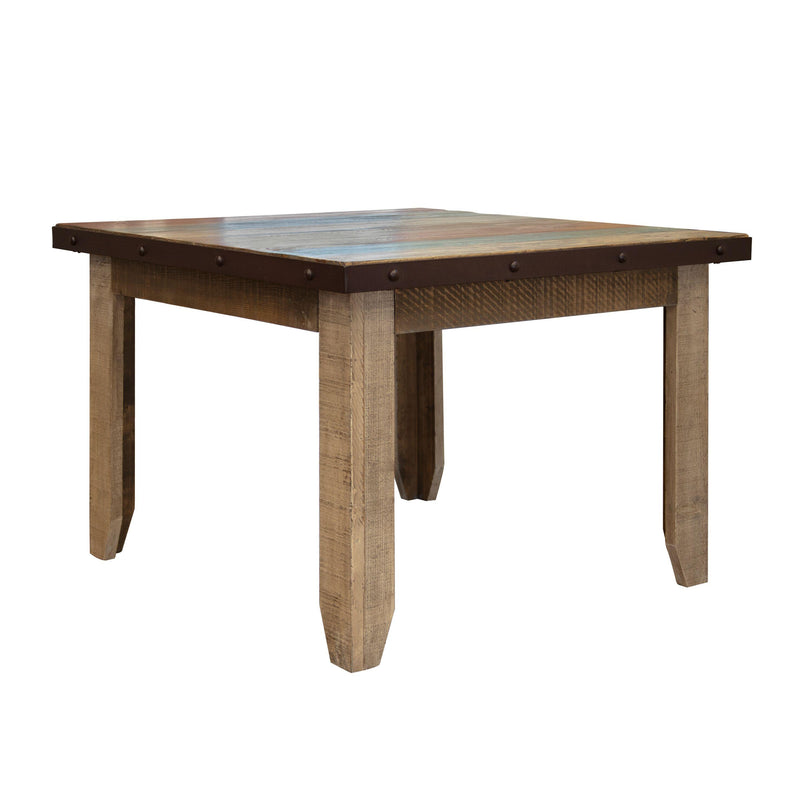 International Furniture Direct Square Antique Dining Table IFD9671TBL42 IMAGE 1