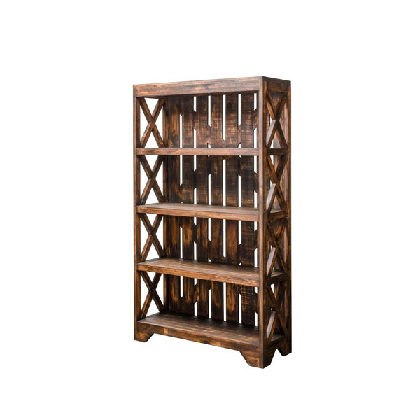 PFC Furniture Industries Bookcases 4-Shelf Lib-150 Bookcase - Antique IMAGE 1