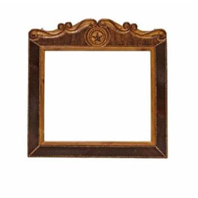 LMT Imports Rope and Star with Cowhide Bedroom Suite Dresser Mirror ZLUNA-REC042 MIRROR IMAGE 1