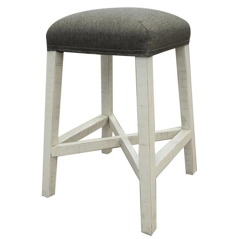 International Furniture Direct Stone Counter Height Stool IFD4691STL24 IMAGE 1