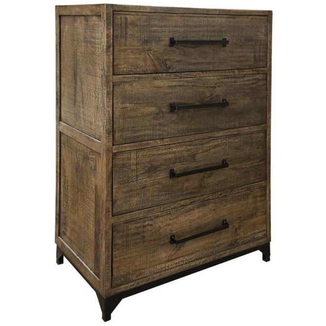 International Furniture Direct Urban Art 4-Drawer Chest IFD5201CHT IMAGE 1