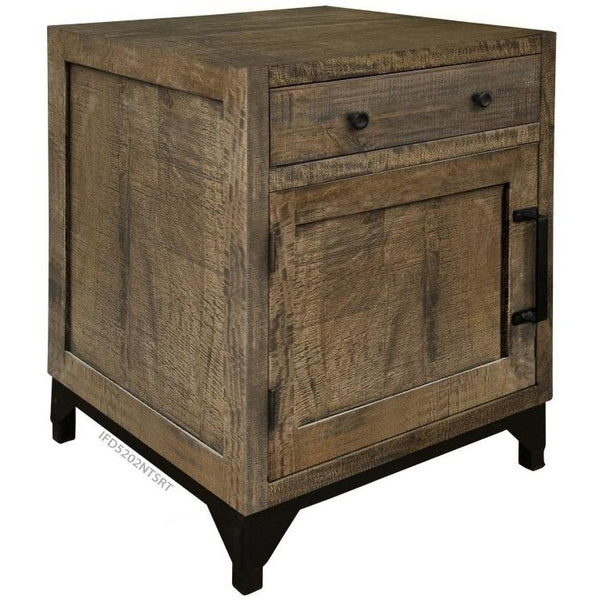 International Furniture Direct Urban Art 1-Drawer Nightstand IFD5202NTSRT IMAGE 1