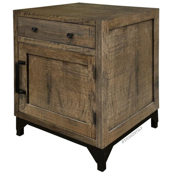 International Furniture Direct Urban Art 1-Drawer Nightstand IFD5202NTSLF IMAGE 1