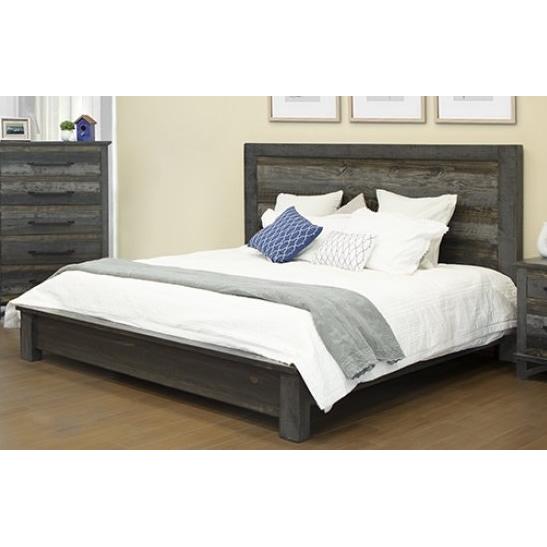 International Furniture Direct Loft Brown Queen Panel Bed IFD6441HBDQE/IFD6441PLTQE IMAGE 1
