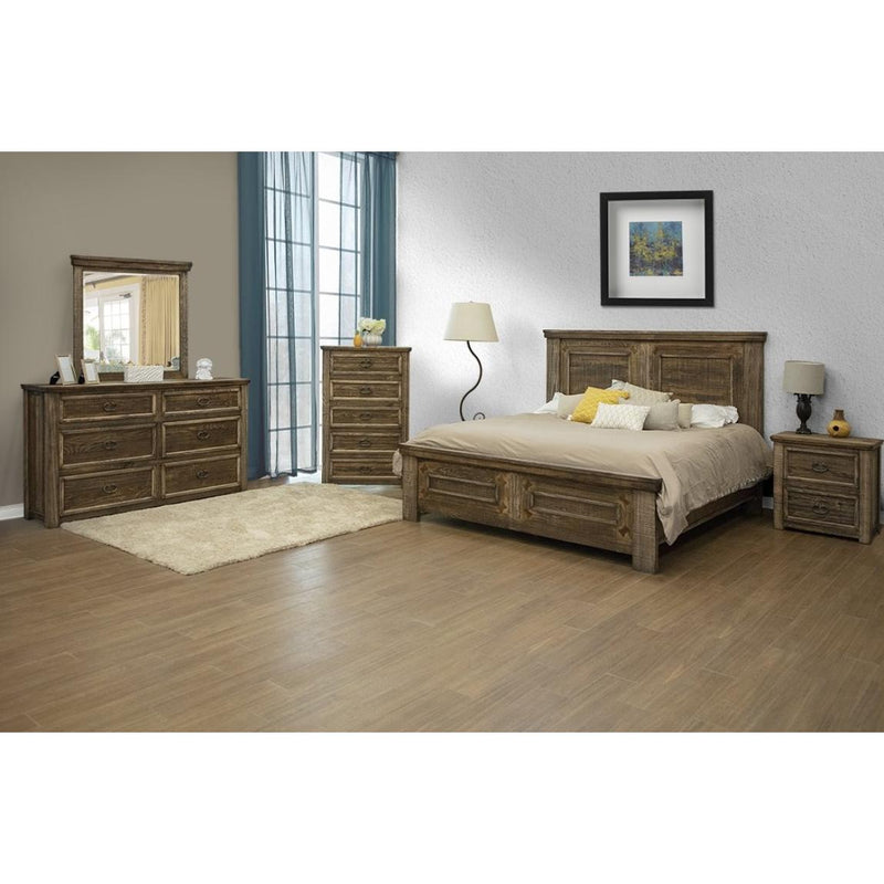 International Furniture Direct Montana Queen Panel Bed IFD1141HBDQE/IFD1141PLTQE IMAGE 2