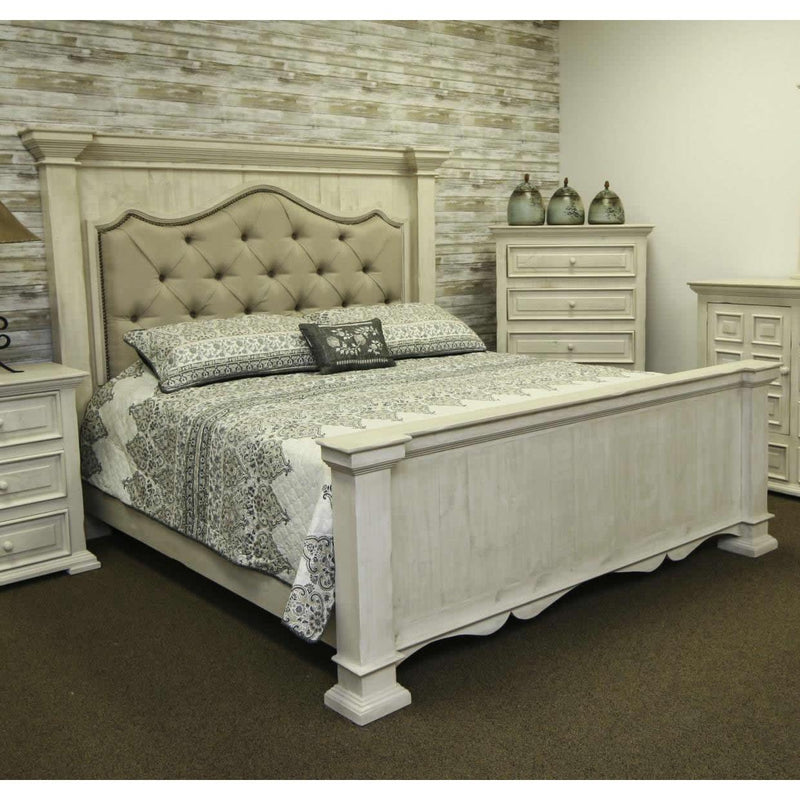 LMT Imports Terra King Panel Bed VMABEL-COL013 TERRA WHITE IMAGE 1