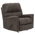 Manufacturer Color_Smoke  Motion Type_Manual  -- Navi Rocker Leather Look Recliner IMAGE 1