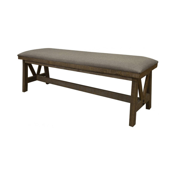 International Furniture Direct Loft Brown Bench IFD6441BEN IMAGE 1