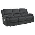  Manufacturer Color_Slate  Motion Type_Power Recline  -- Draycoll Reclining Fabric Sofa IMAGE 1