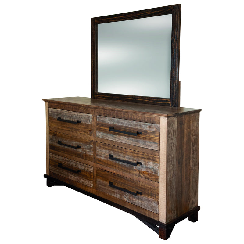 International Furniture Direct Golden Loft Dresser Mirror IFD6331MIR IMAGE 2