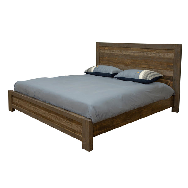 International Furniture Direct Loft Brown King Panel Bed IFD6441HBDEK/IFD6442PLTEK IMAGE 1