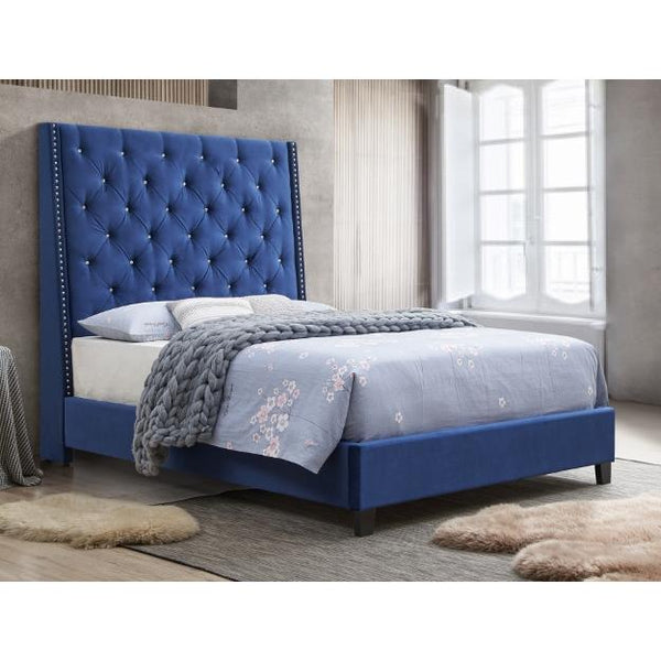 Crown Mark Chantilly Queen Upholstered Platform Bed 5265RB-Q-HB/5265RB-Q-FRW IMAGE 1