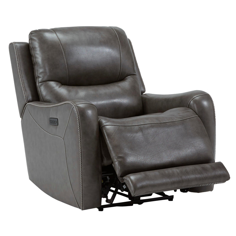 Signature Design by Ashley Galahad Power Leather Match Recliner with Wall Recline 6610306 IMAGE 2