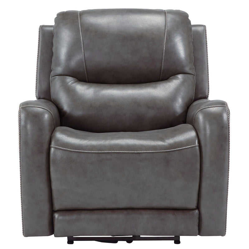 Signature Design by Ashley Galahad Power Leather Match Recliner with Wall Recline 6610306 IMAGE 3