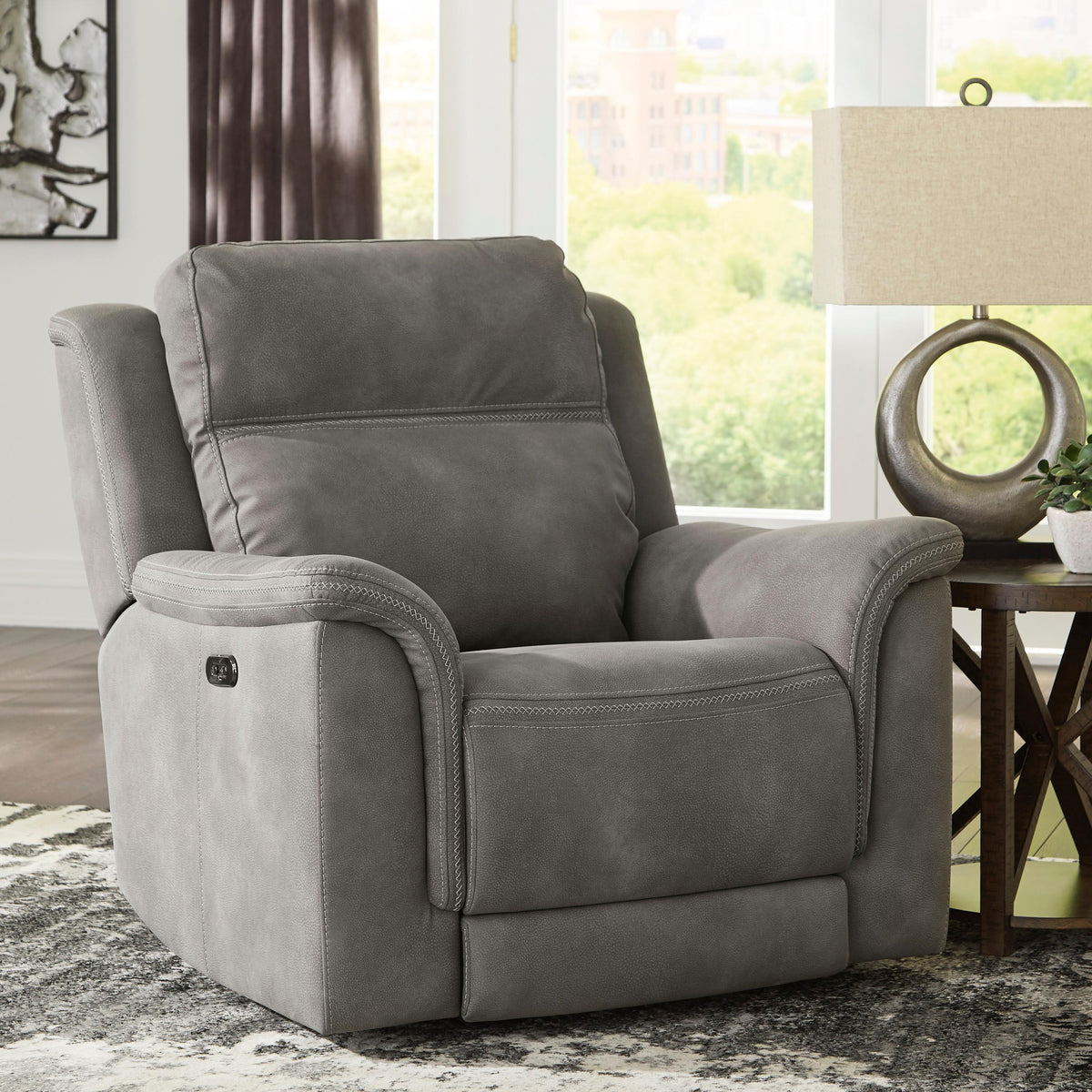 Fabric power glider recliner costco best sale