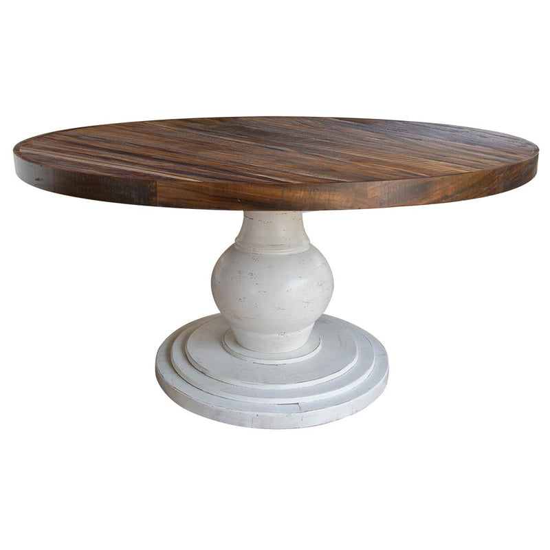 International Furniture Direct Round Rock Valley Dining Table with Pedestal Base IFD1921RNDTP/IFD1921RNDBA IMAGE 1