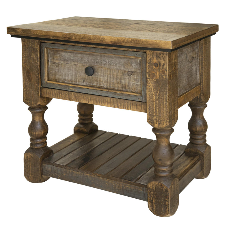 International Furniture Direct Stone 1-Drawer Nightstand IFD4591NTS IMAGE 1