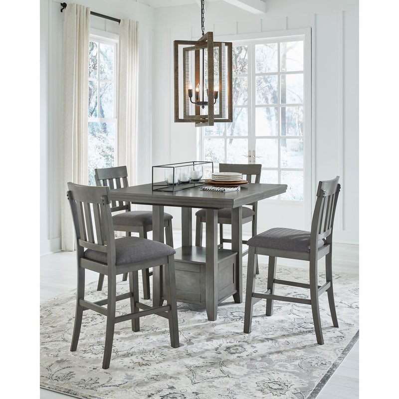 Signature Design by Ashley Hallanden Counter Height Dining Table with Pedestal Base D589-42 IMAGE 8
