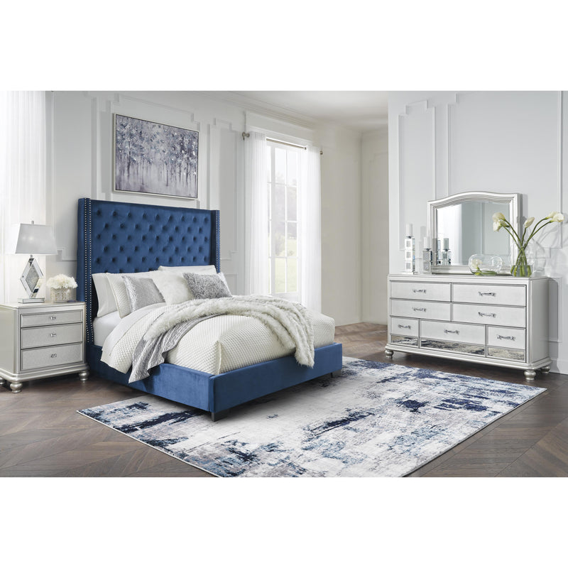 Signature Design by Ashley Coralayne Queen Upholstered Platform Bed B650-177/B650-174 IMAGE 6