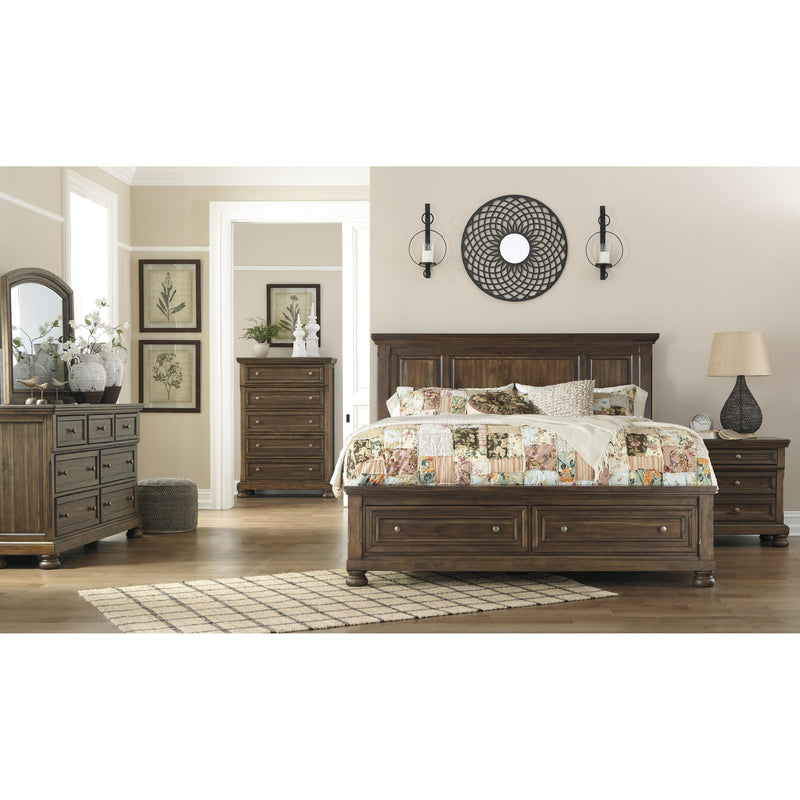Signature Design by Ashley Flynnter King Panel Bed with Storage B719-58/B719-76/B719-99 IMAGE 3