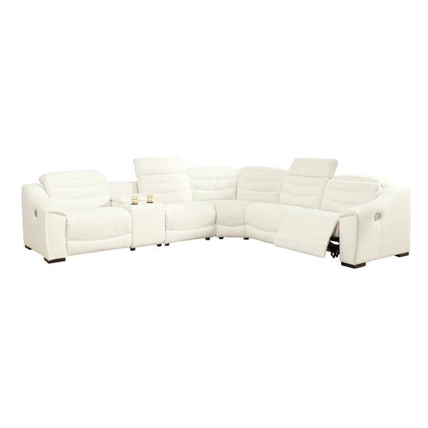 Signature Design by Ashley Next-Gen Gaucho Power Reclining Leather Look 6 pc Sectional 5850558/5850557/5850531/5850577/5850531/5850562 IMAGE 1