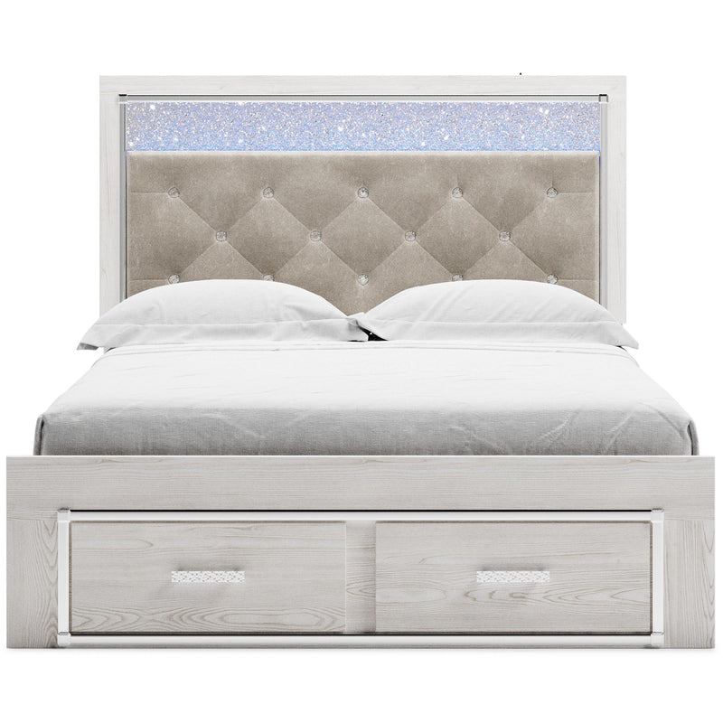 Signature Design by Ashley Altyra Queen Upholstered Panel Bed with Storage B2640-57/B2640-54S/B2640-95/B100-13 IMAGE 2
