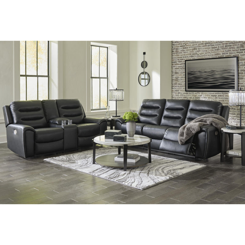 Signature Design by Ashley Warlin Power Reclining Leather Look Loveseat 6110518 IMAGE 14