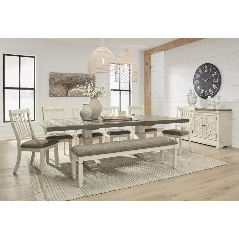 Signature Design by Ashley Bolanburg Dining Table with Trestle Base D647-55T/D647-55B IMAGE 9